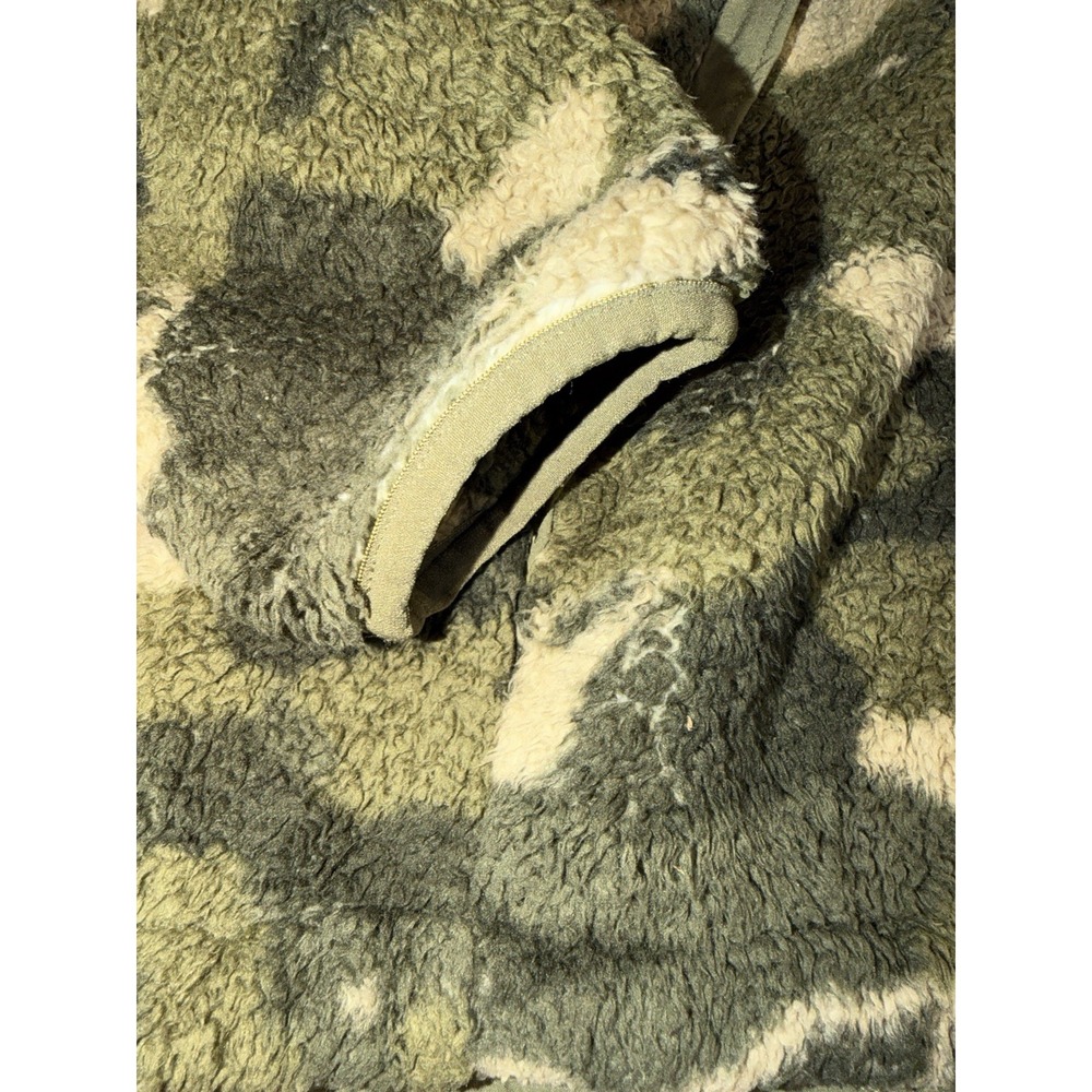 THE NORTH FACE Women's Fleece Jacket Camo Hoodie Elbow Patch Hunting Size M - Picture 5 of 9